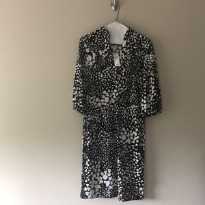 Banana Republic Black and White Dress